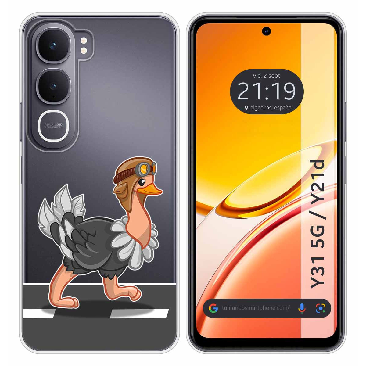 Funda Silicona Transparente para Vivo Y31 5G /...