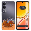 Funda Silicona Transparente para Vivo Y31 5G / Y21d diseño Bufalo Dibujos