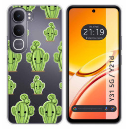 Funda Silicona Transparente para Vivo Y31 5G / Y21d...