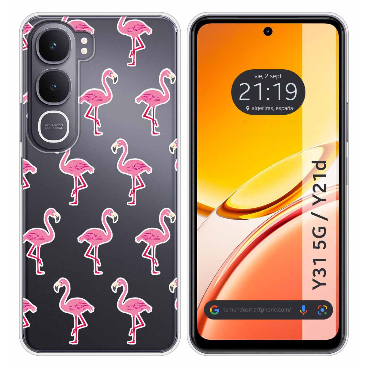 Funda Silicona Transparente para Vivo Y31 5G /...