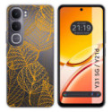 Funda Silicona Transparente para Vivo Y31 5G / Y21d diseño Hojas Dibujos