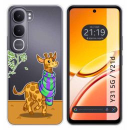 Funda Silicona Transparente para Vivo Y31 5G / Y21d...
