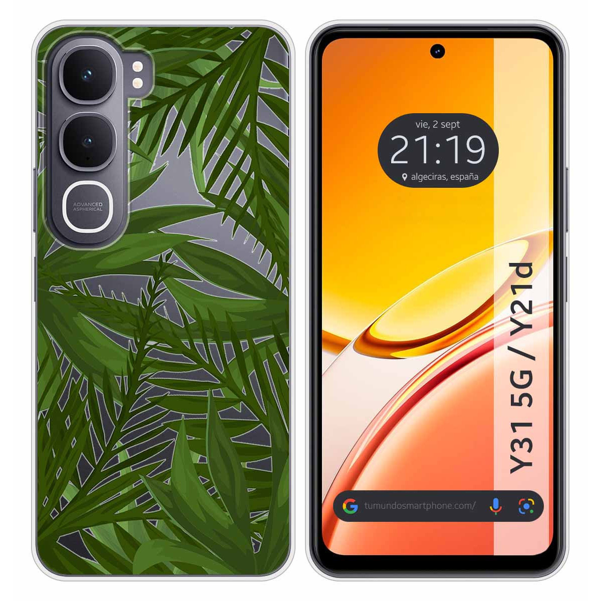 Funda Silicona Transparente para Vivo Y31 5G /...