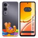 Funda Silicona Transparente para Vivo Y31 5G / Y21d diseño Leopardo Dibujos