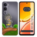 Funda Silicona Transparente para Vivo Y31 5G / Y21d diseño Mono Dibujos
