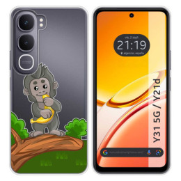 Funda Silicona Transparente para Vivo Y31 5G / Y21d...