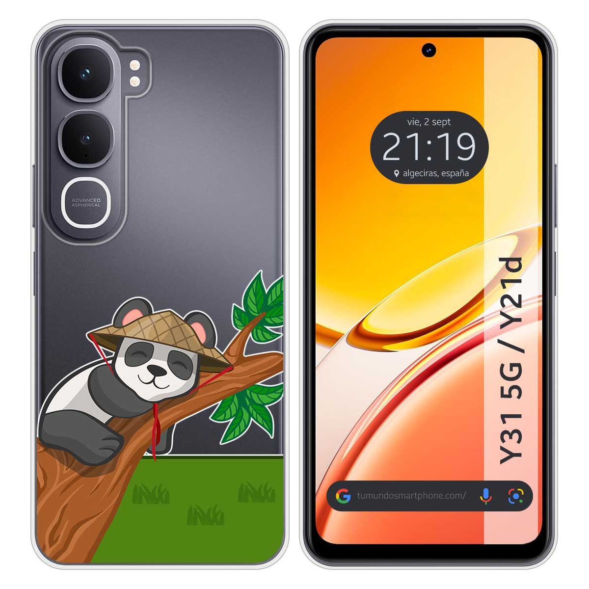 Funda Silicona Transparente para Vivo Y31 5G /...