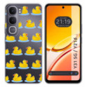 Funda Silicona Transparente para Vivo Y31 5G / Y21d diseño Pato Dibujos