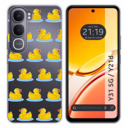 Funda Silicona Transparente para Vivo Y31 5G / Y21d...