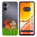 Funda Silicona Transparente para Vivo Y31 5G / Y21d diseño Tigre Dibujos