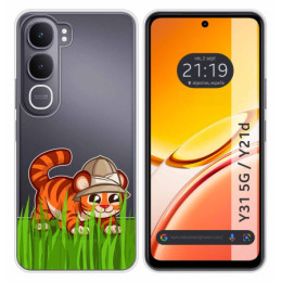 Funda Silicona Transparente para Vivo Y31 5G / Y21d...