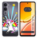 Funda Silicona Transparente para Vivo Y31 5G / Y21d diseño Unicornio Dibujos