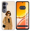 Funda Silicona para Vivo Y31 5G / Y21d diseño Mujer 01 Dibujos