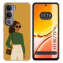 Funda Silicona para Vivo Y31 5G / Y21d diseño Mujer 02 Dibujos