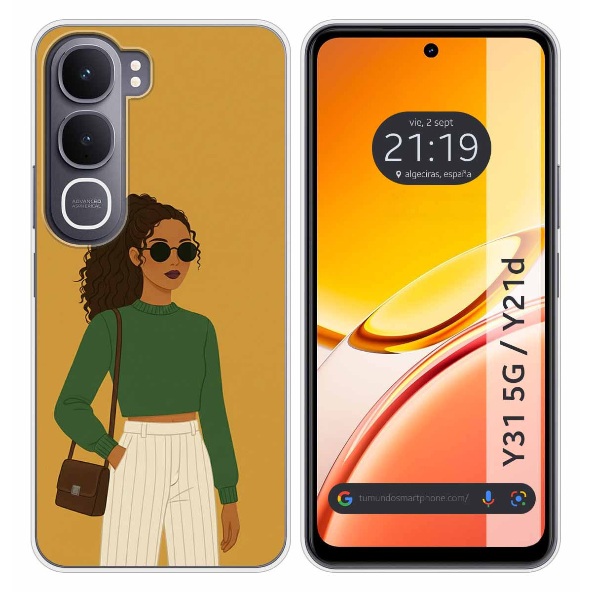 Funda Silicona para Vivo Y31 5G / Y21d diseño...