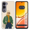 Funda Silicona para Vivo Y31 5G / Y21d diseño Mujer 03 Dibujos