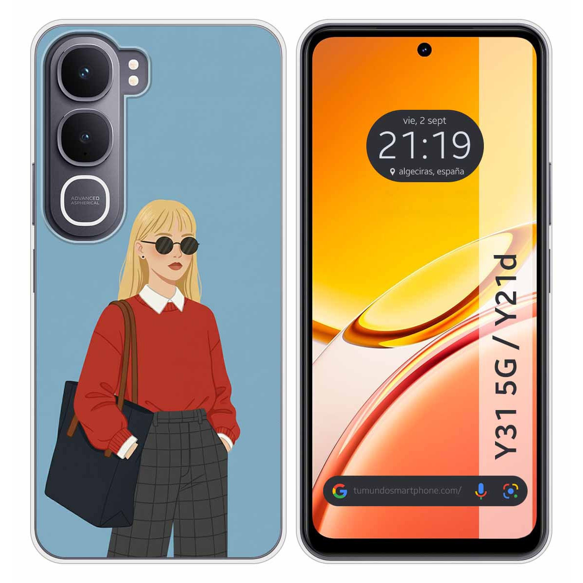 Funda Silicona para Vivo Y31 5G / Y21d diseño...