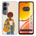 Funda Silicona para Vivo Y31 5G / Y21d diseño Mujer 05 Dibujos