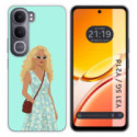 Funda Silicona para Vivo Y31 5G / Y21d diseño Mujer 07 Dibujos