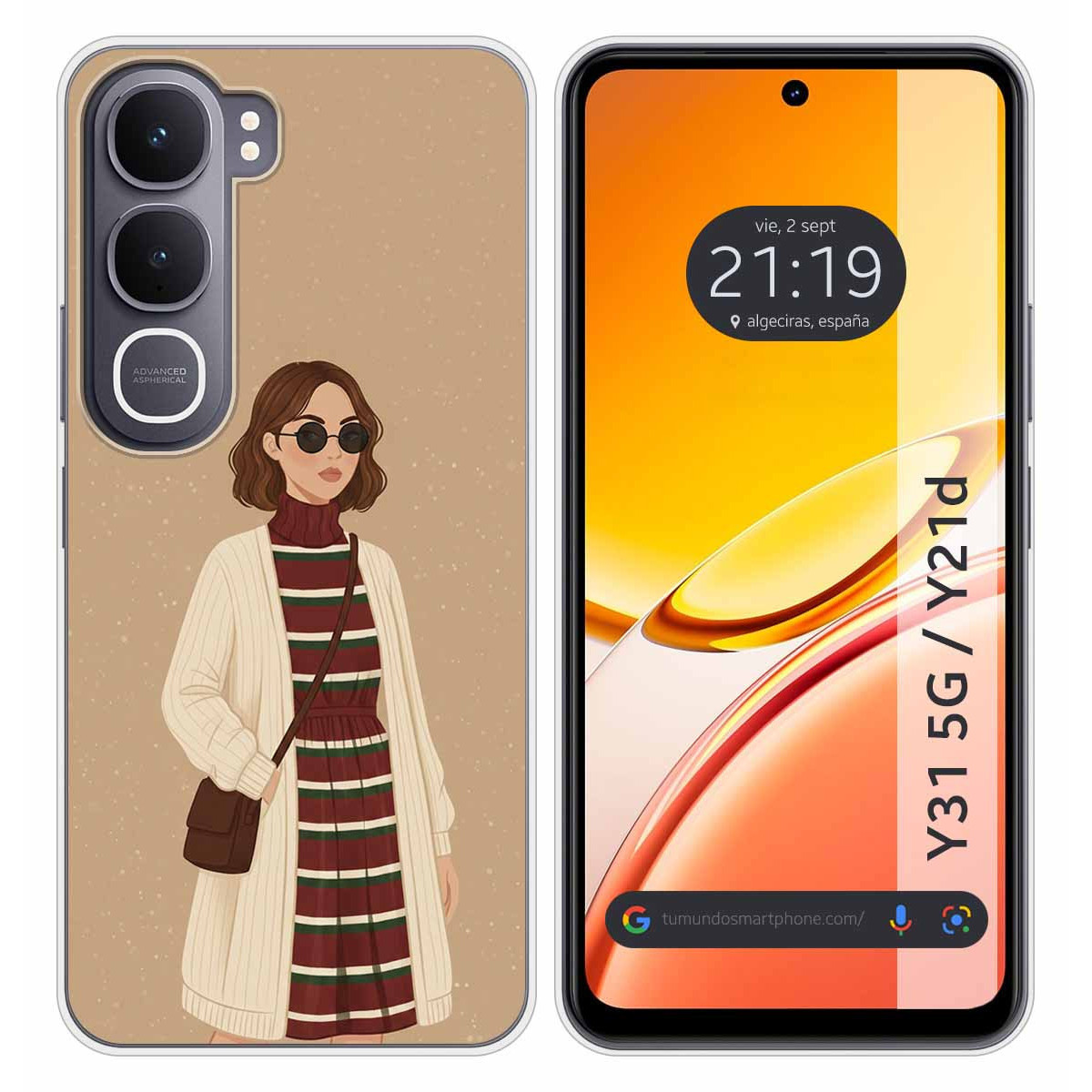 Funda Silicona para Vivo Y31 5G / Y21d diseño...