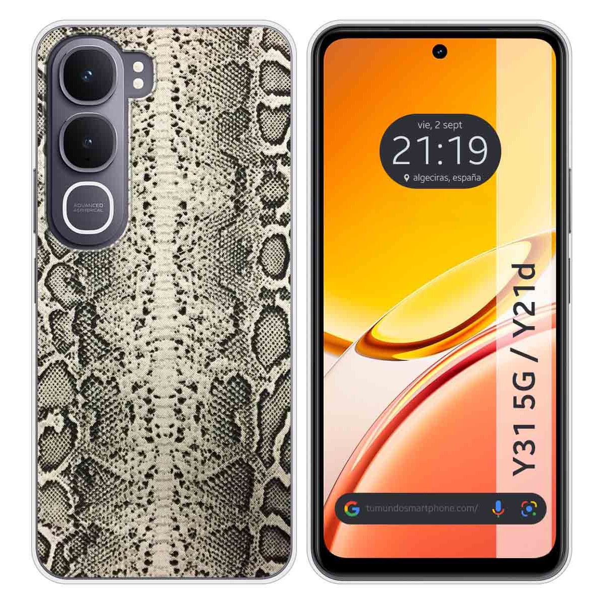 Funda Silicona para Vivo Y31 5G / Y21d diseño...