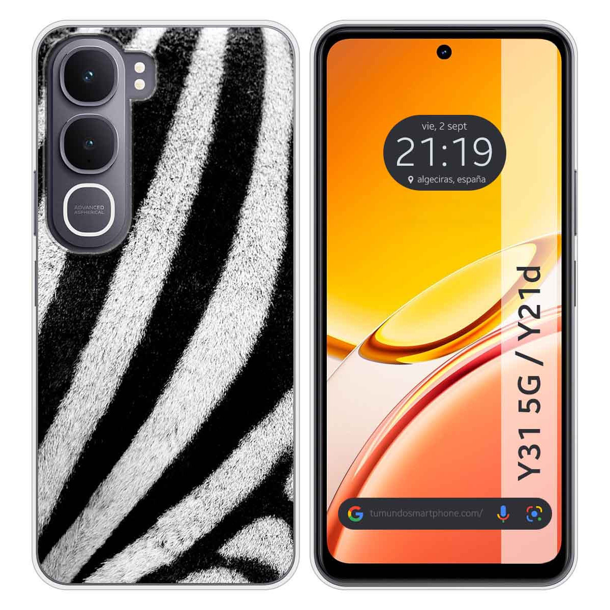 Funda Silicona para Vivo Y31 5G / Y21d diseño...
