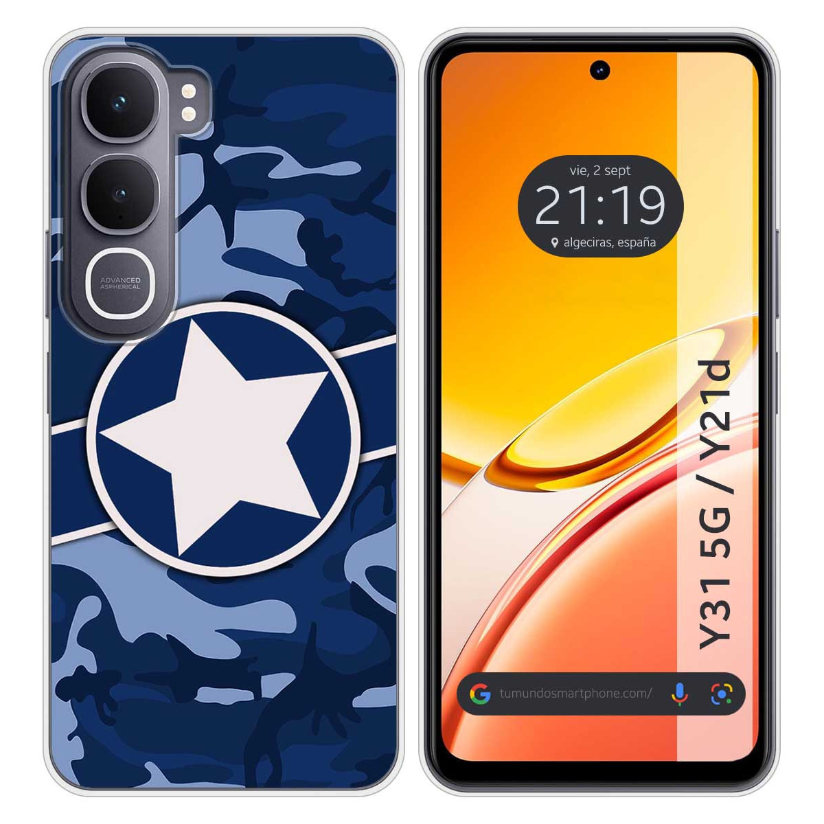 Funda Silicona para Vivo Y31 5G / Y21d diseño...