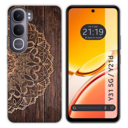 Funda Silicona para Vivo Y31 5G / Y21d diseño Madera 06...