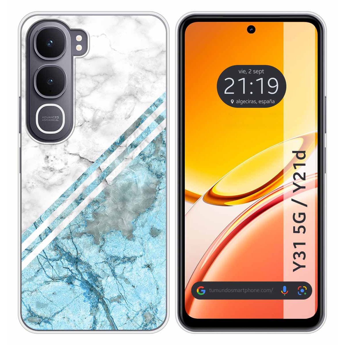 Funda Silicona para Vivo Y31 5G / Y21d diseño...