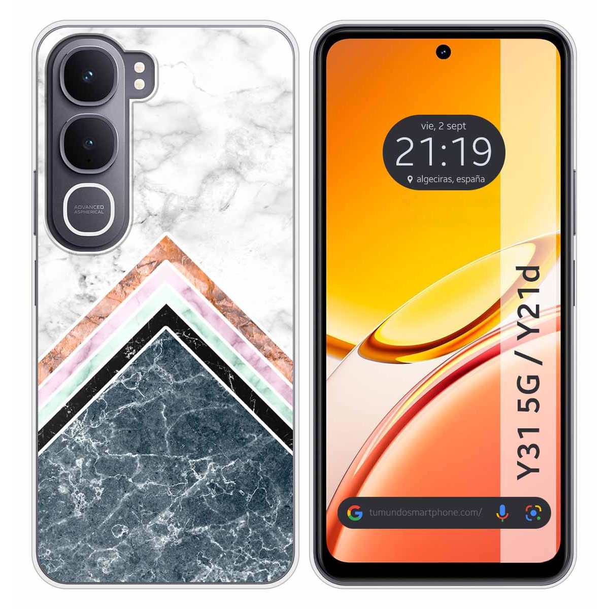 Funda Silicona para Vivo Y31 5G / Y21d diseño...