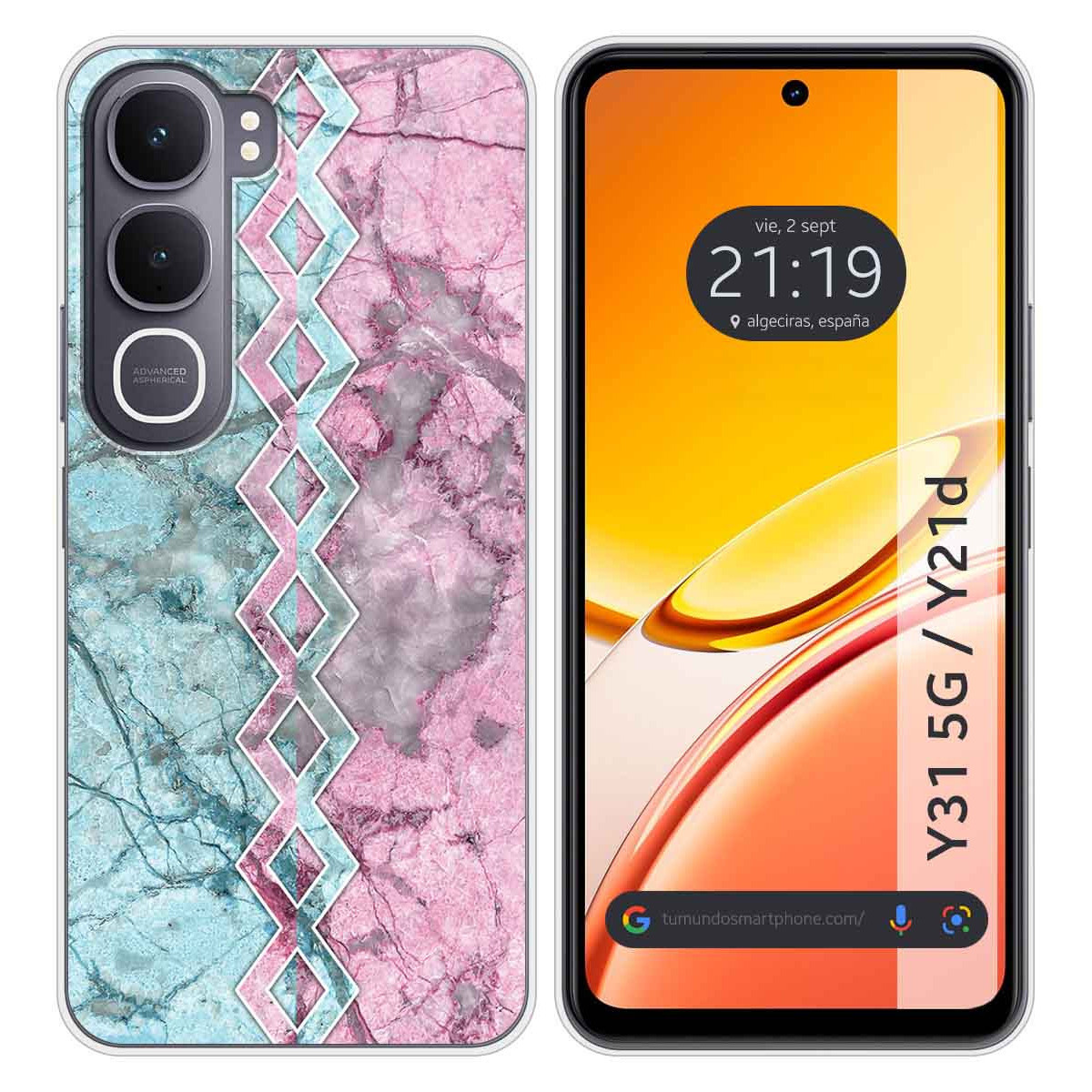 Funda Silicona para Vivo Y31 5G / Y21d diseño...