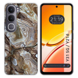 Funda Silicona para Vivo Y31 5G / Y21d diseño Mármol 14...