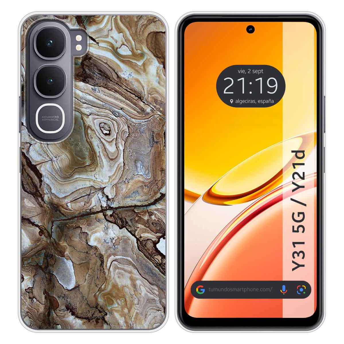 Funda Silicona para Vivo Y31 5G / Y21d diseño...