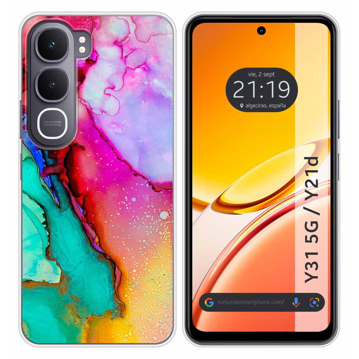 Funda Silicona para Vivo Y31 5G / Y21d diseño...