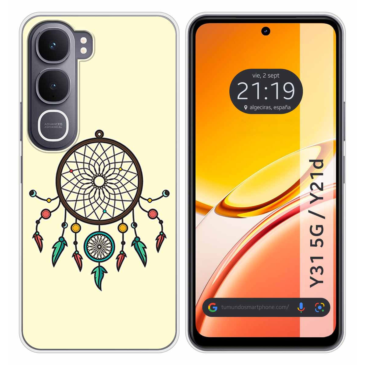 Funda Silicona para Vivo Y31 5G / Y21d diseño...