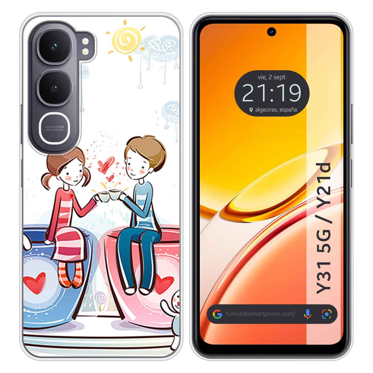 Funda Silicona para Vivo Y31 5G / Y21d diseño...