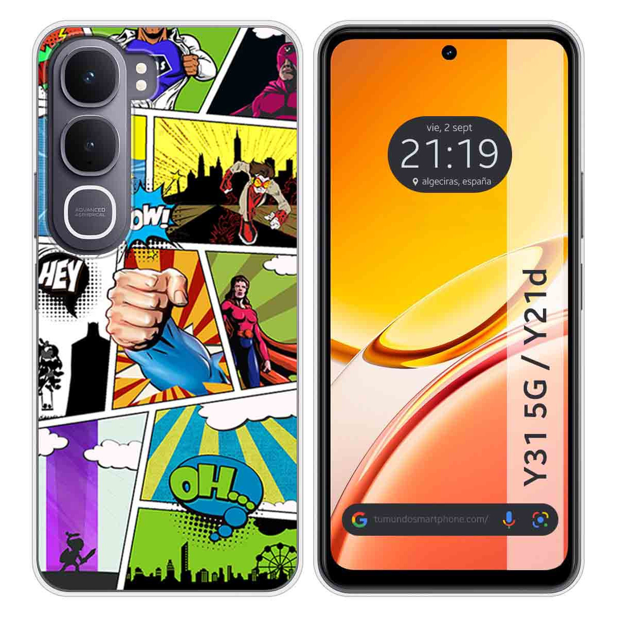 Funda Silicona para Vivo Y31 5G / Y21d diseño...