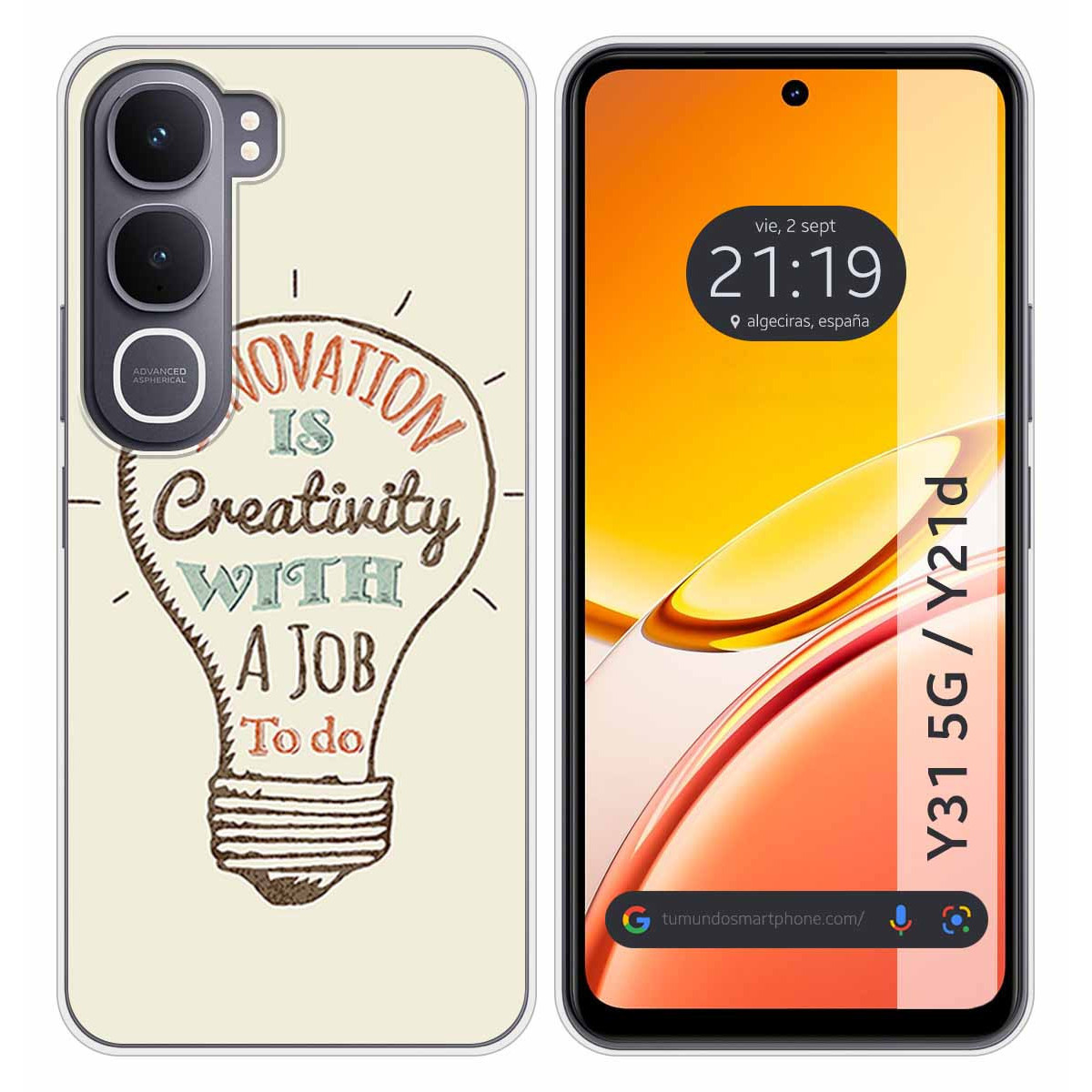 Funda Silicona para Vivo Y31 5G / Y21d diseño...
