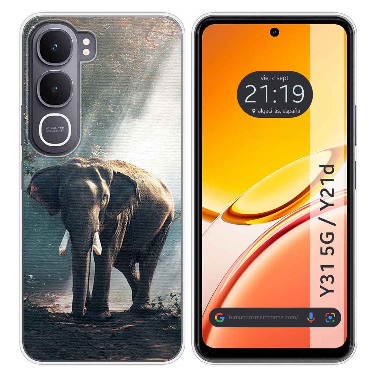 Funda Silicona para Vivo Y31 5G / Y21d diseño...