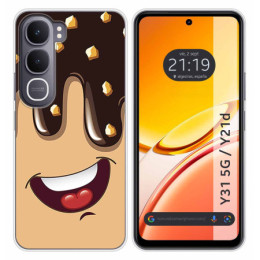 Funda Silicona para Vivo Y31 5G / Y21d diseño Helado...