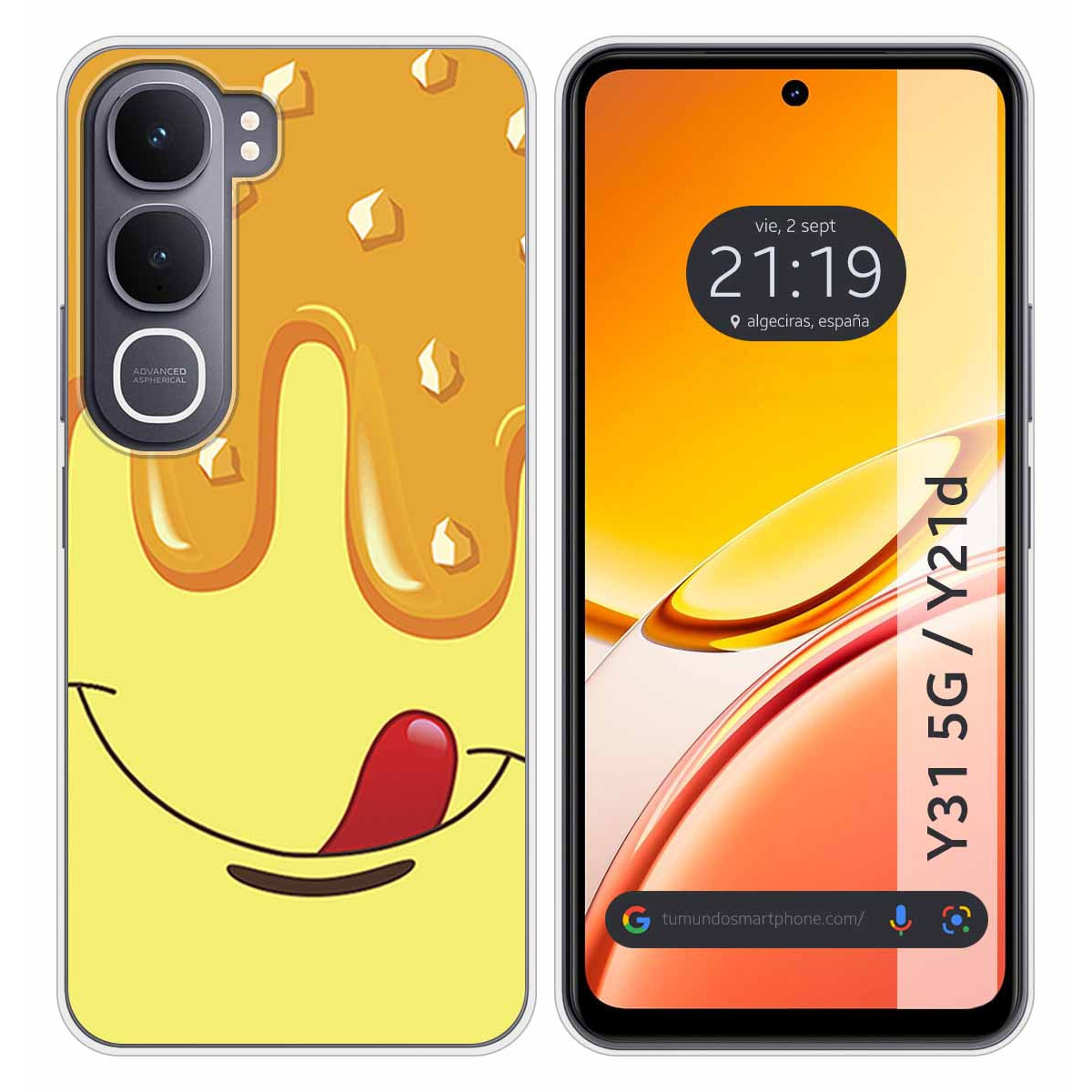 Funda Silicona para Vivo Y31 5G / Y21d diseño...