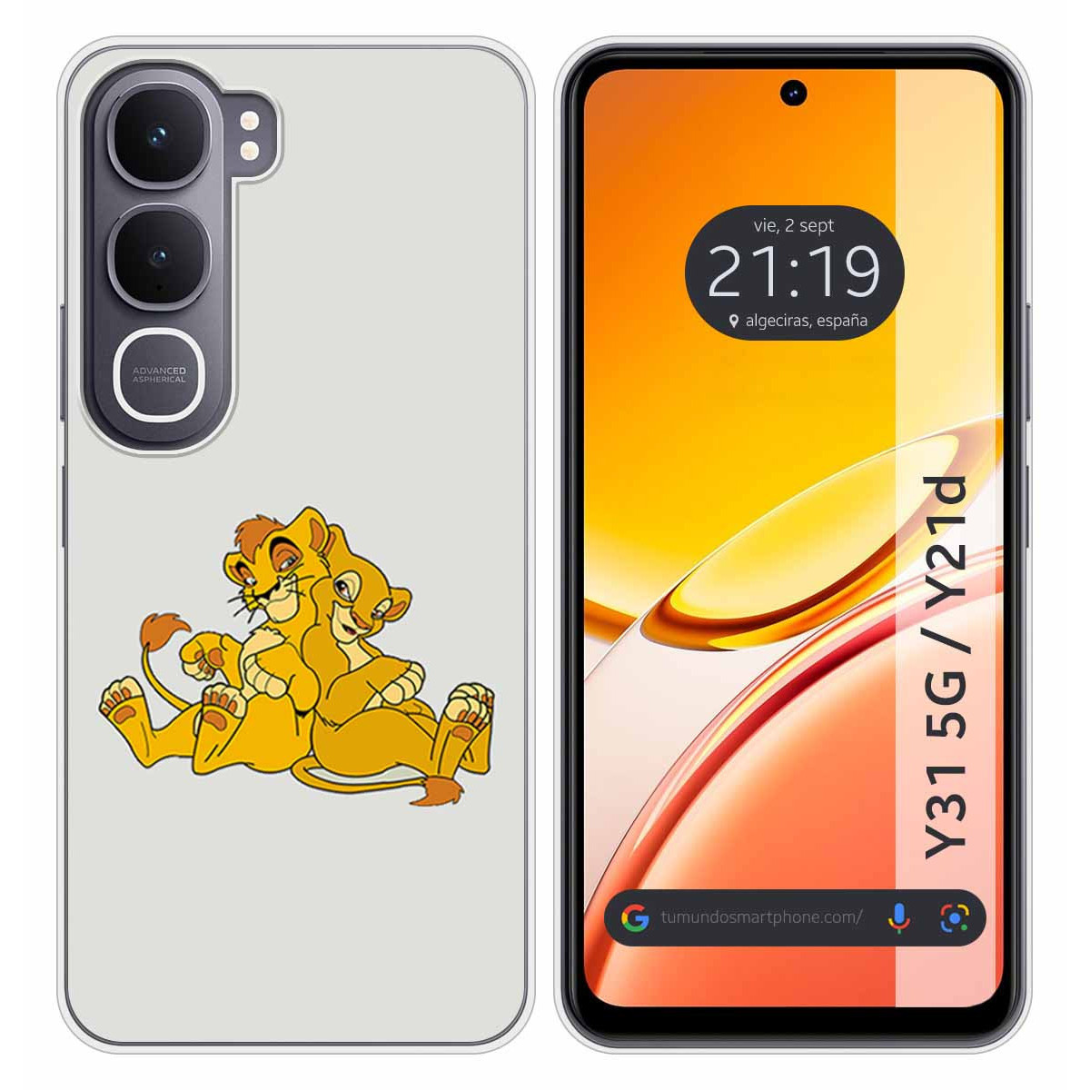 Funda Silicona para Vivo Y31 5G / Y21d diseño...