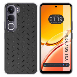 Funda Silicona para Vivo Y31 5G / Y21d diseño Metal Dibujos