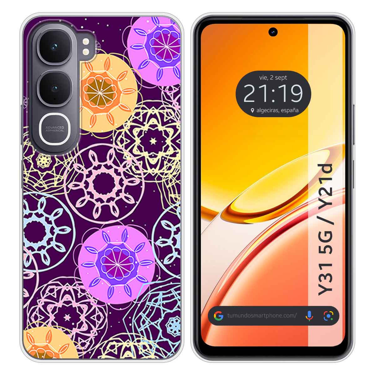 Funda Silicona para Vivo Y31 5G / Y21d diseño...