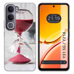 Funda Silicona para Vivo Y31 5G / Y21d diseño Reloj Dibujos