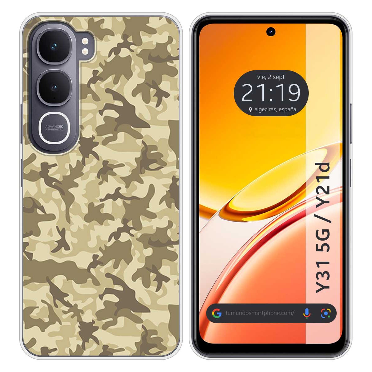 Funda Silicona para Vivo Y31 5G / Y21d diseño...