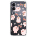 Funda Silicona Antigolpes para Vivo Y31 5G / Y21d diseño Cerdos Dibujos