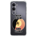 Funda Silicona Antigolpes para Vivo Y31 5G / Y21d diseño Hombre Escalada Dibujos
