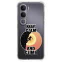 Funda Silicona Antigolpes para Vivo Y31 5G / Y21d diseño Mujer Escalada Dibujos