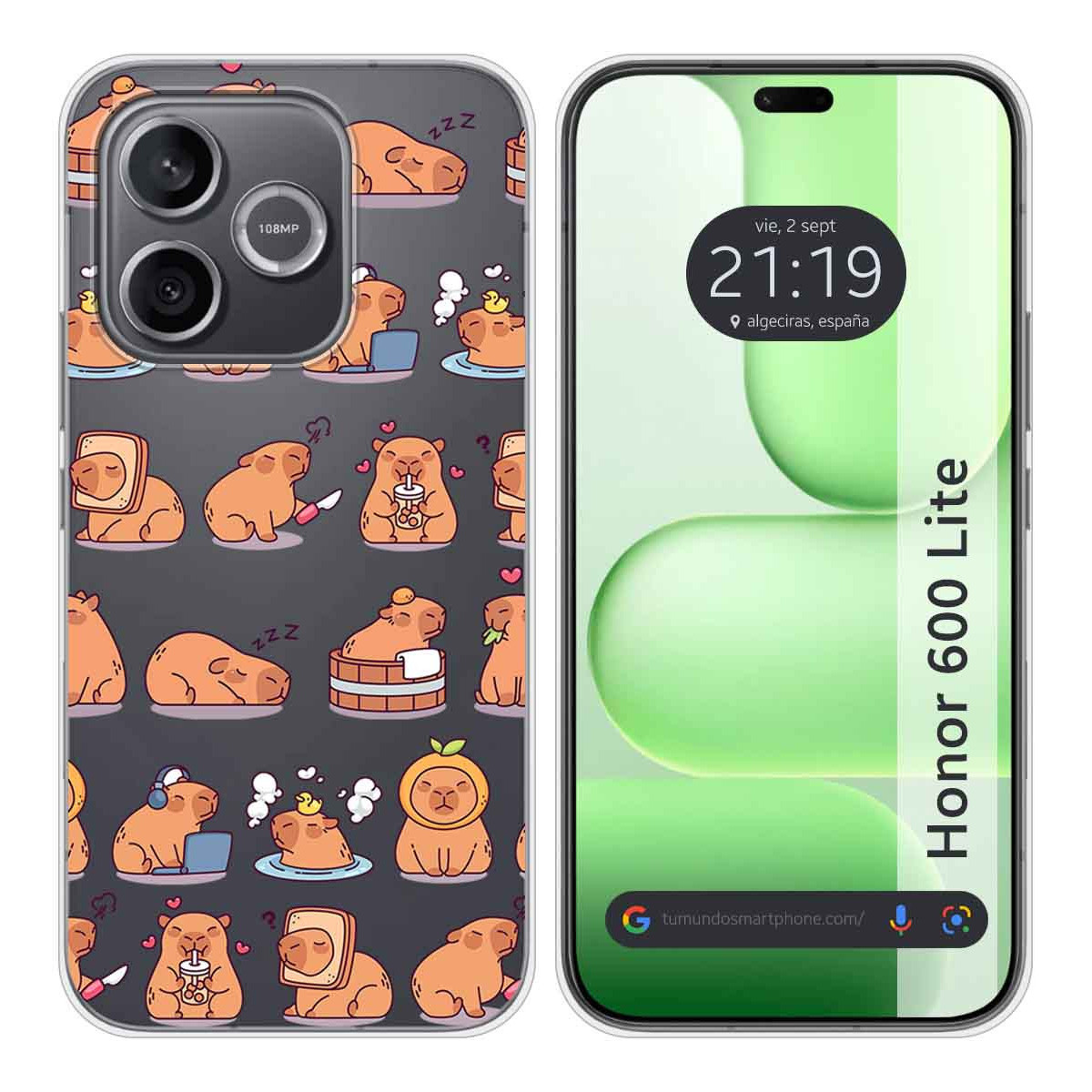 Funda Silicona Transparente para Huawei Honor...